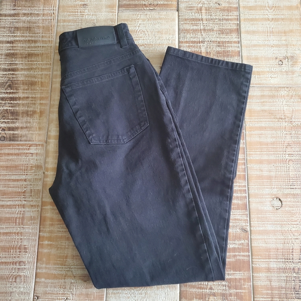 Cambio black high rise jeans size 4 straight leg "Sharon"